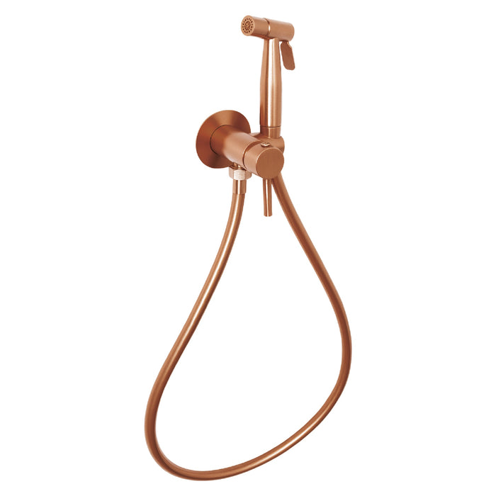 GEDY MXGA1082000 GARDA Ducha higiénica para WC de pared monomando 2 jets oro rosa