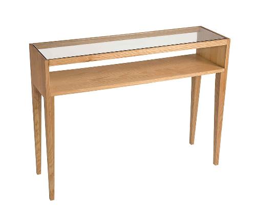 ANDREA HOUSE MU24177 Consola Fresno/Vidrio 100X30X75Cm