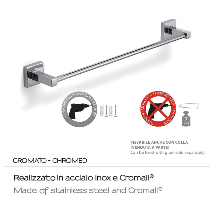 GEDY OI214513000 OLIMPO Toallero 45 cm Cromo