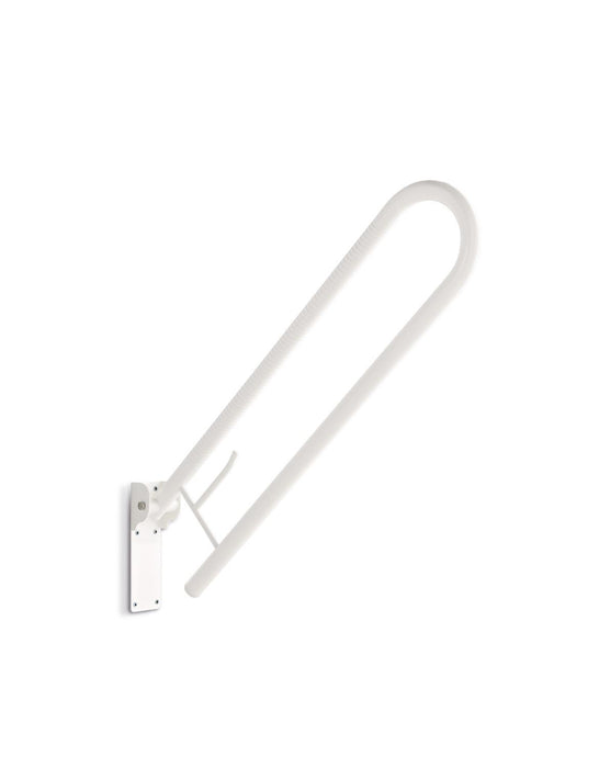 BELTRAN 2895 ASIDEROS Asidero Abatible Antideslizante Con Portarrollos Blanco