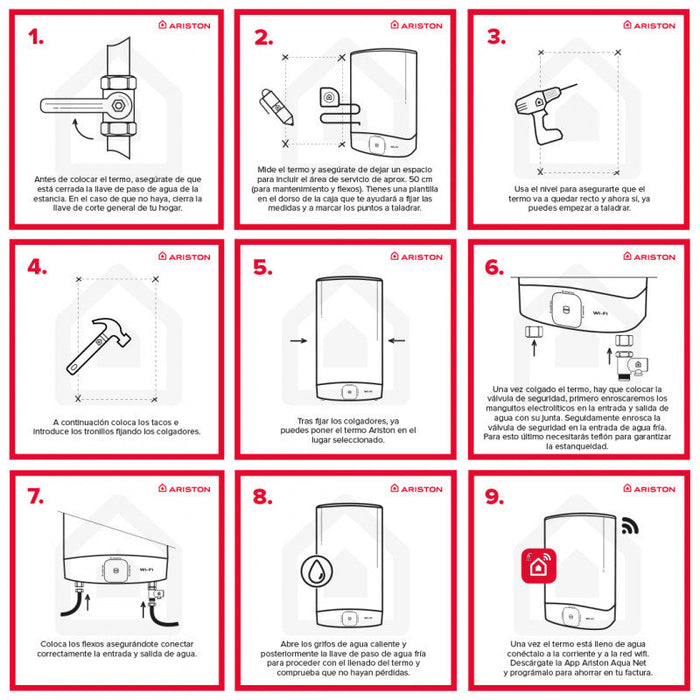 ARISTON VELIS WIFI Termo Eléctrico Vertical u Horizontal Clase Energética B