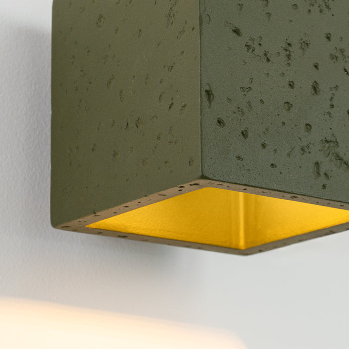 SOLLUX SL.1843 Aplique QUAD hormigón verde oliva verde oliva