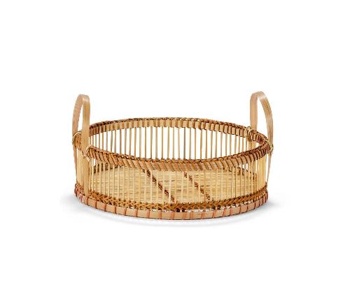 ANDREA HOUSE MS21503 Bandeja Bambú C/Asas Ø30X14