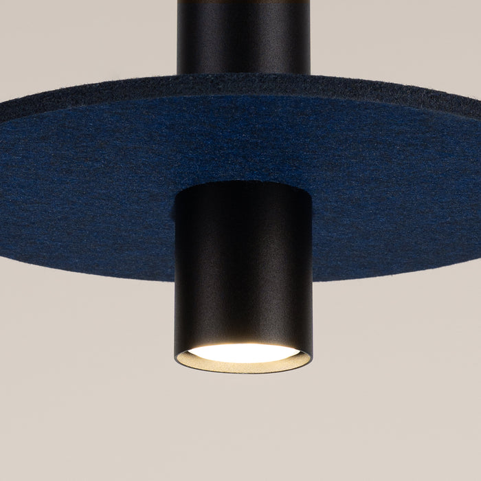 SOLLUX SL.1884 Lámpara colgante PELTA 1 negro/azul marino azul marino/negro