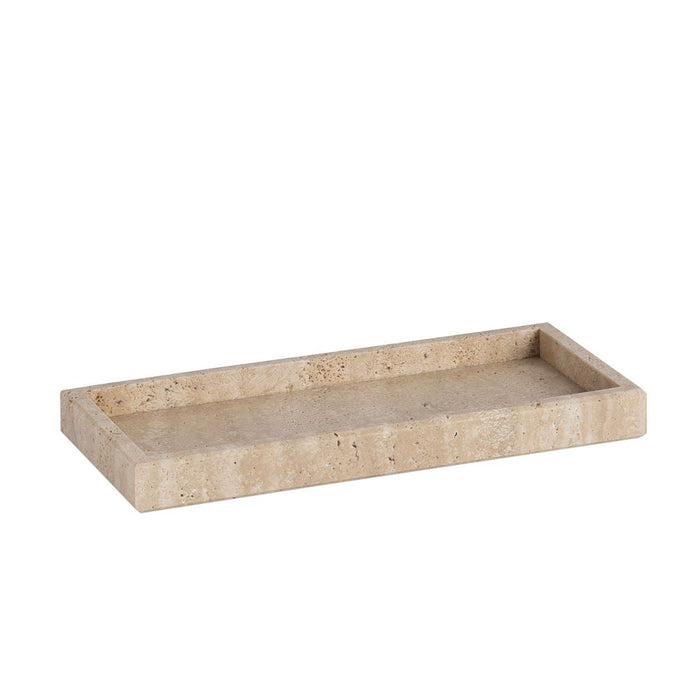 ANDREA HOUSE AX24153 Bandeja rectangular de mármol travertino