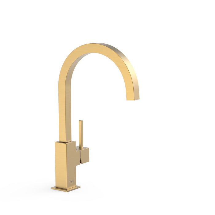 TRES 030497OM KITCHEN Single-lever Sink Faucet Matte Gold Color 24K