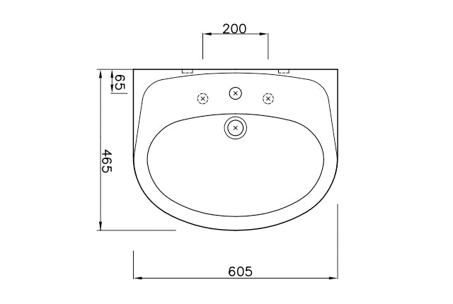 SANITANA MUNICH Sink Without Pedestal