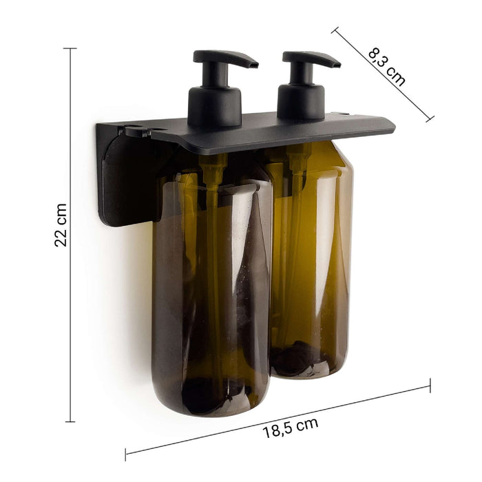 GEDY 21591400100 GROUPER Dosificador Negro Mate