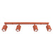 SOLLUX SL.3195 Lámpara De Techo Rayo 4L Ocre Rojo