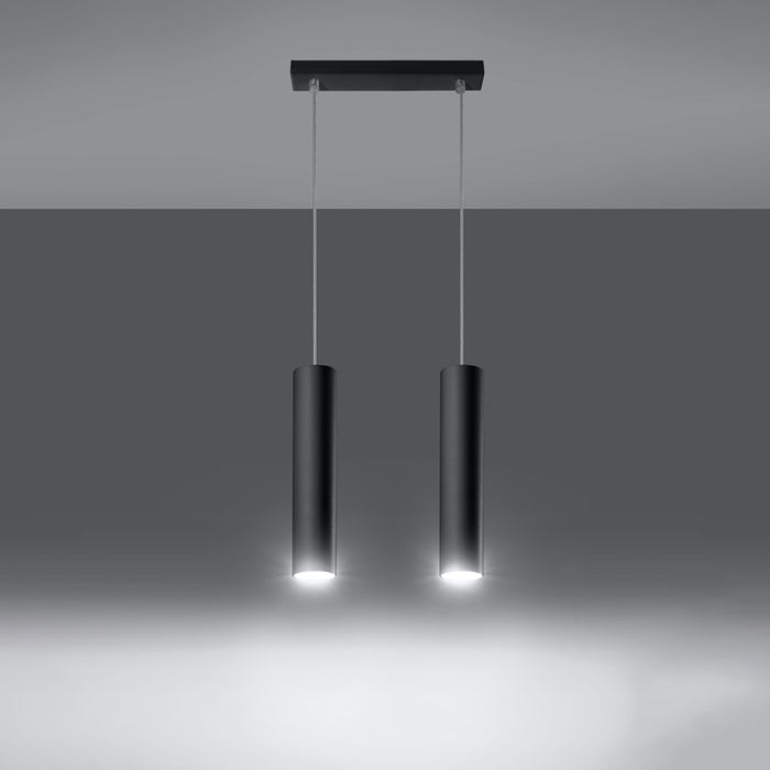 SOLLUX SL.0328 Pendant Lamp LAGOS 2 Black