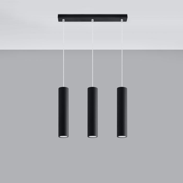 SOLLUX SL.0329 Pendant Lamp LAGOS 3L Black