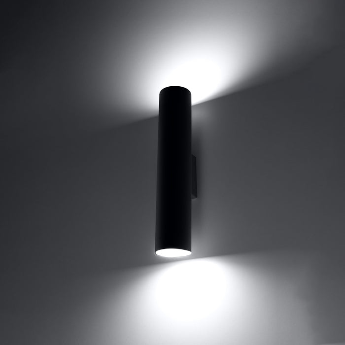 SOLLUX SL.0330 Lagos 2 Black Wall Lamp