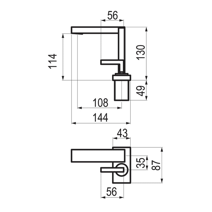 PRESTO 5345000 Nitro Plus lavabo Cromo