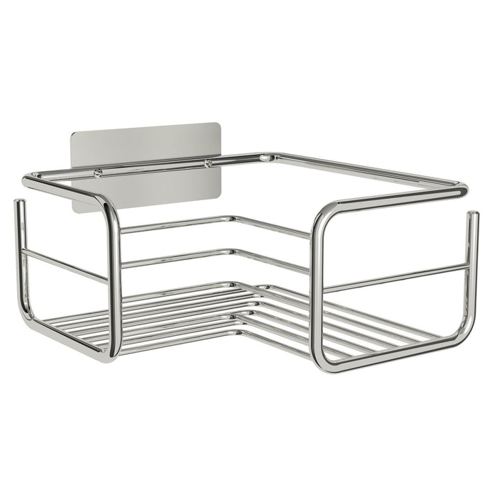 BELTRAN 3391 INOVA Corner Soap Dish Brass Chrome Adhesive