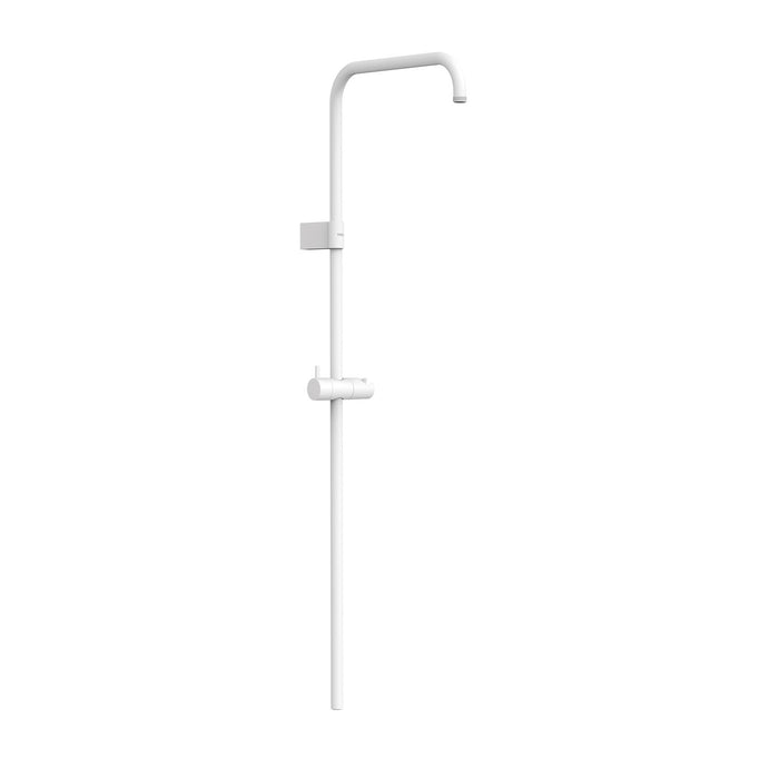 TRES 03463501BM OVER-WALL Long Shower Bar Adaptable to Wall-Mounted Thermostatic Faucet with Compatible Connection Matte White Color
