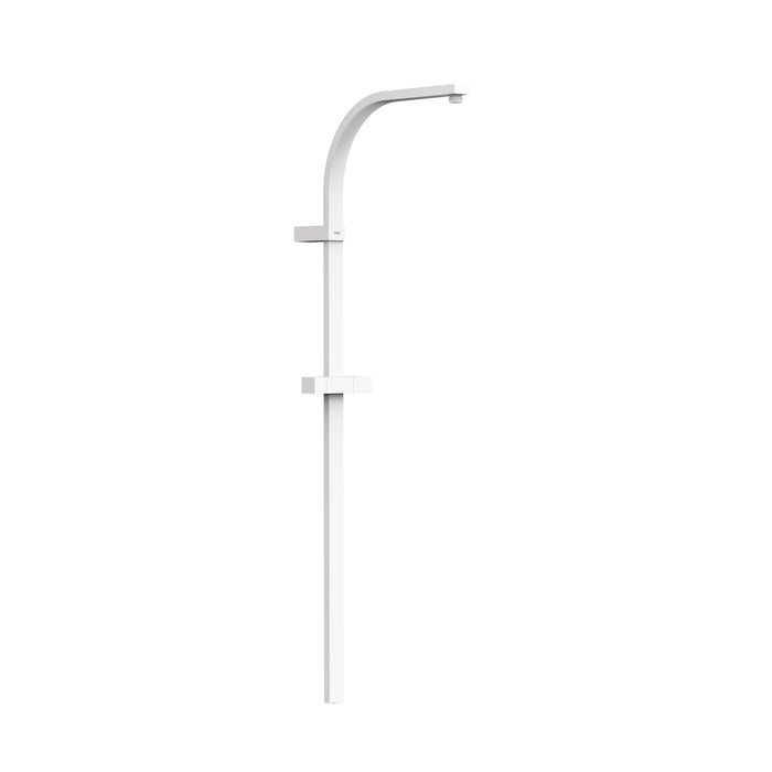 TRES 03463505BM OVER-WALL Long Shower Bar Adaptable to Wall-Mounted Thermostatic Faucet with Compatible Connection Matte White Color