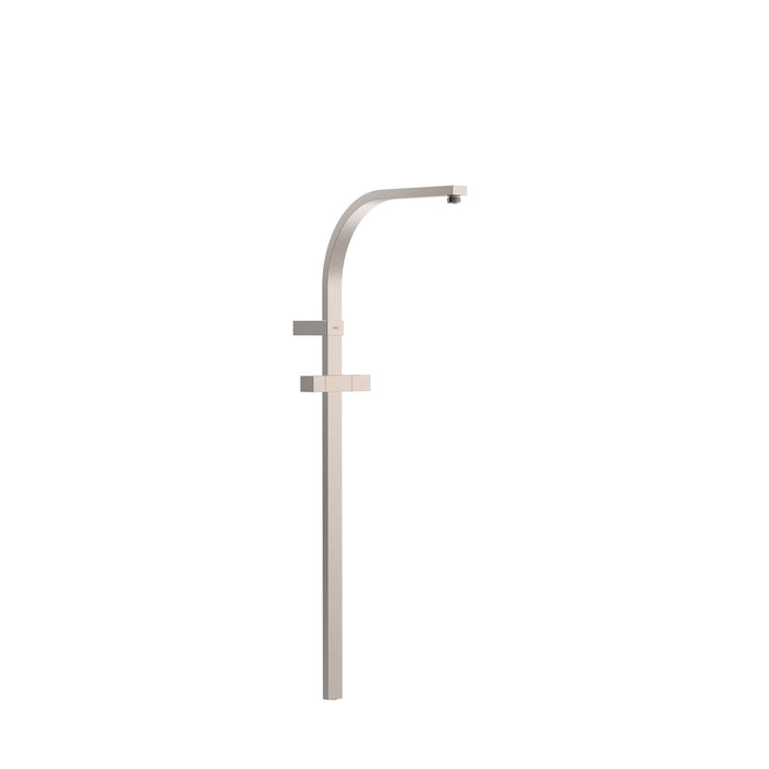 TRES 03463506AC OVER-WALL Shower Bar Adaptable to Wall-Mounted Thermostatic Tap with Compatible Connection Steel Color