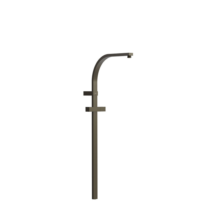 TRES 03463506KMB OVER-WALL Shower Bar Adaptable to Wall Thermostatic Faucet with Compatible Connection Black Bronze Color