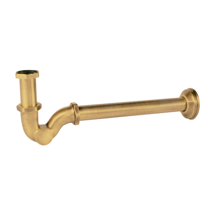 TRES 03463820OM TAPWARE ACCESSORIES Telescopic Siphon with Register for Sink Matte Gold Color 24K