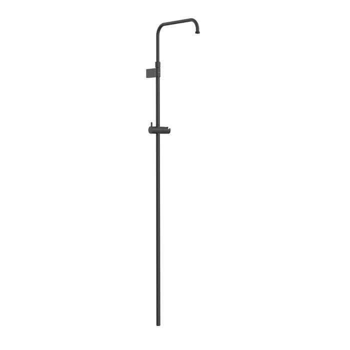 TRES 03464501NM OVER-WALL Telescopic Shower Bar Adaptable to Wall-Mounted Thermostatic Faucet with Compatible Connection Matte Black Color