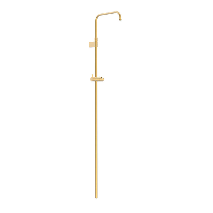 TRES 03464501OM OVER-WALL Telescopic Shower Bar Adaptable to Wall-Mounted Thermostatic Faucet with Compatible Connection 24K Matte Gold Color