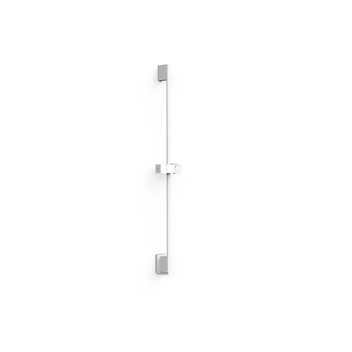 TRES 03493299BM SHOWER ACCESSORIES Sliding Bar for Shower with Wall Water Inlet Matte White Color