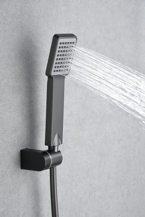 IMEX BDP048-5BGM PISA Kit Ducha Monomando Black Gun Metal