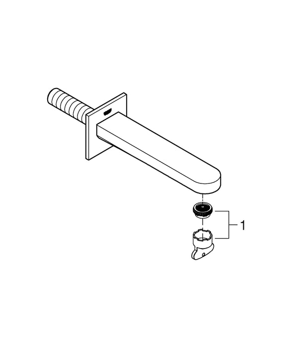 GROHE 24 168 GN1 ESSENCE Monomando de ducha 1/2" oro cepillado