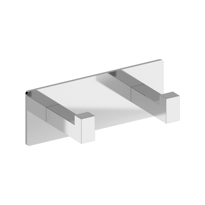 BELTRAN 20179 LUKA Percha Doble Cromo Adhesivo