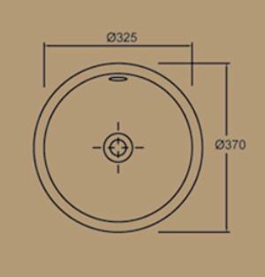 VALADARES 18381002 NICE Sink 37 Under Countertop