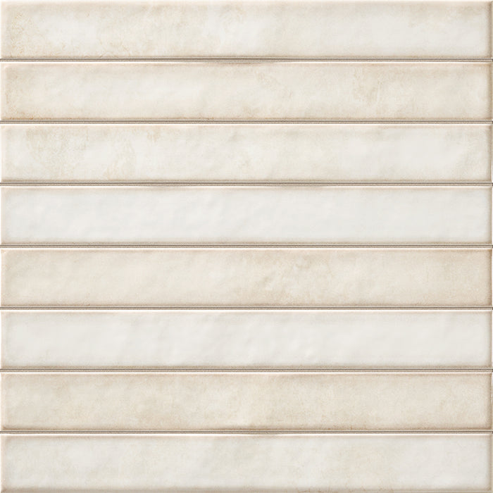 LA PLATERA BRICK RAKU PEARL 35x35 Azulejo Pasta Blanca