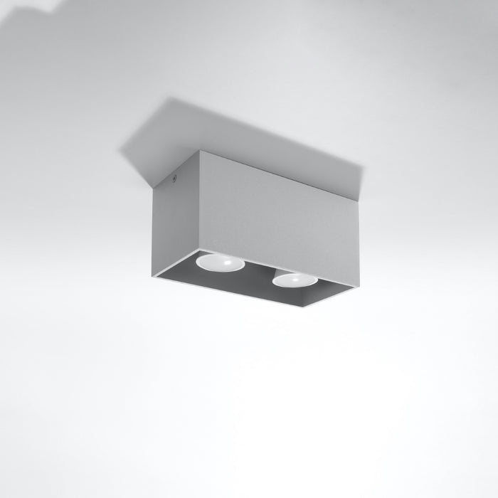 SOLLUX SL.0382 QUAD Gray Ceiling Lamp