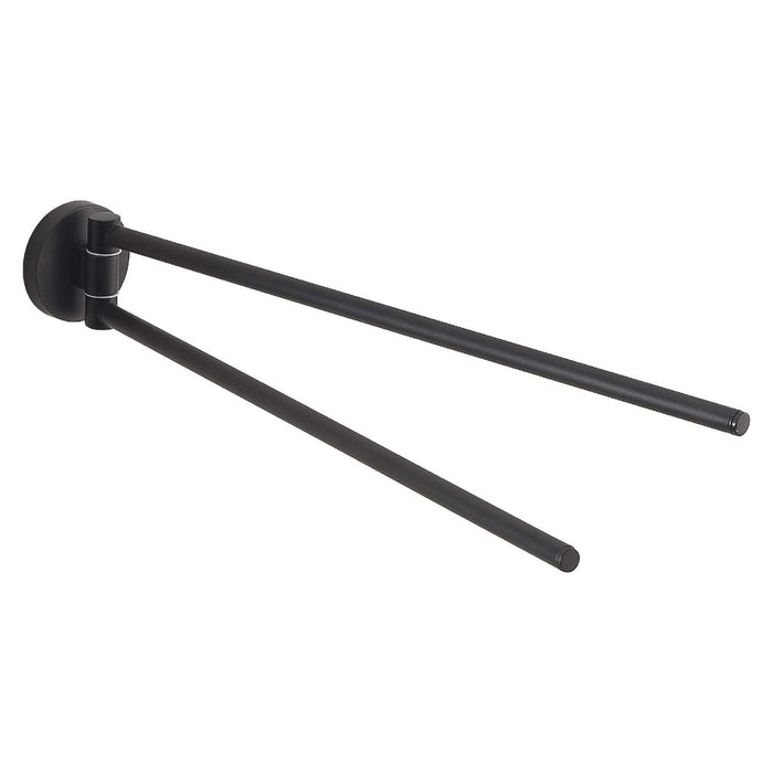 GEDY FP231400100 Double Towel Rack Matte Black