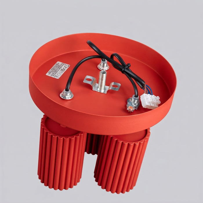 SOLLUX SL.2367 Plafón KARBON 3P rojo