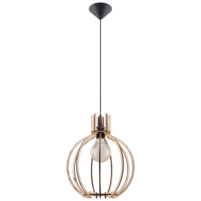 SOLLUX SL.0391 ARANCE Natural Wood Pendant Lamp