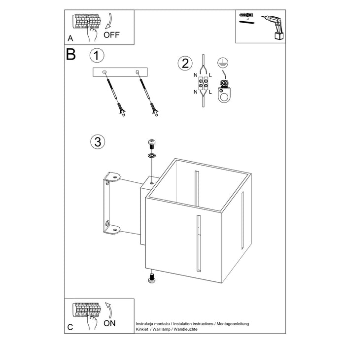 SOLLUX SL.0395 PIXAR White Wall Lamp
