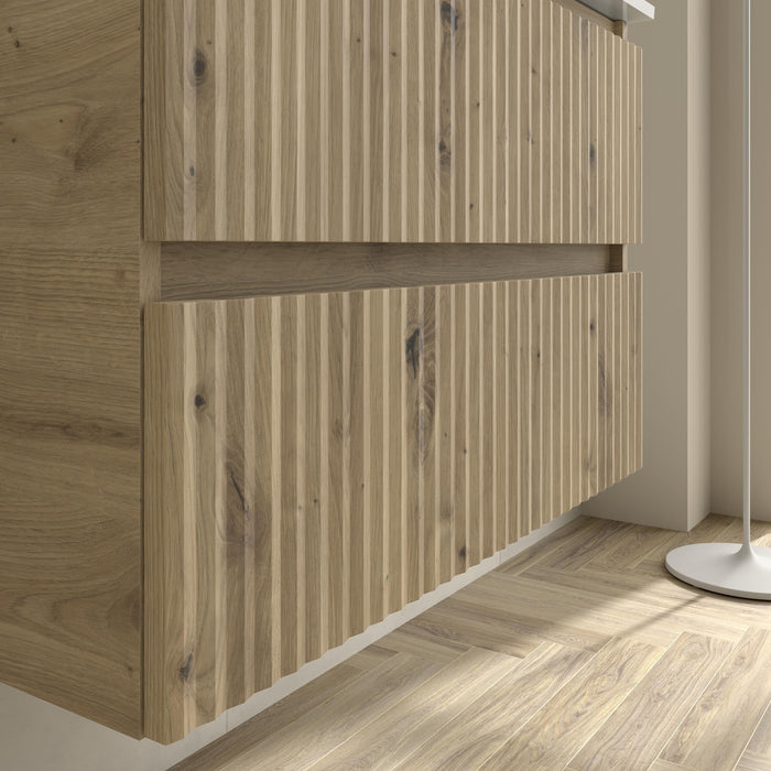 SALGAR 121754 KIRA Mueble+Lavabo VILNA 160cm Roble