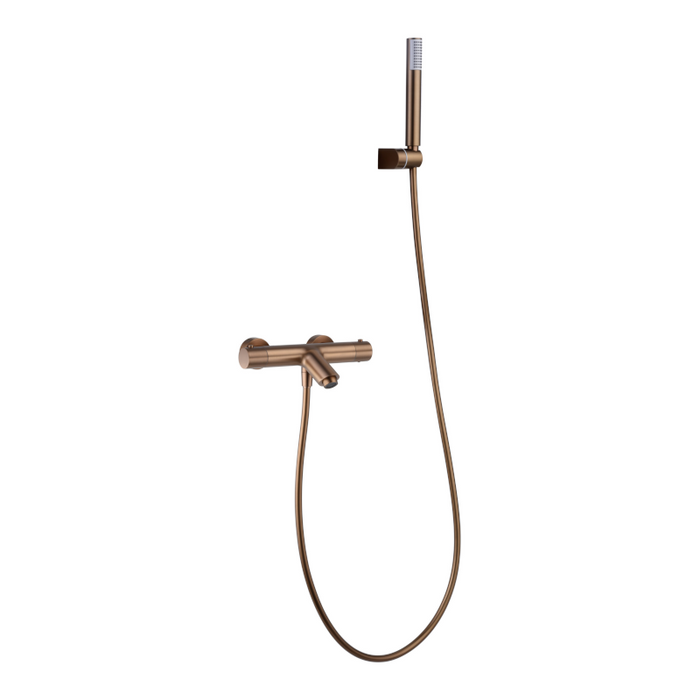 IMEX BTM039-4ORC MONZA Grifo Termostatico Baño/Ducha Oro Rosa Cepillado