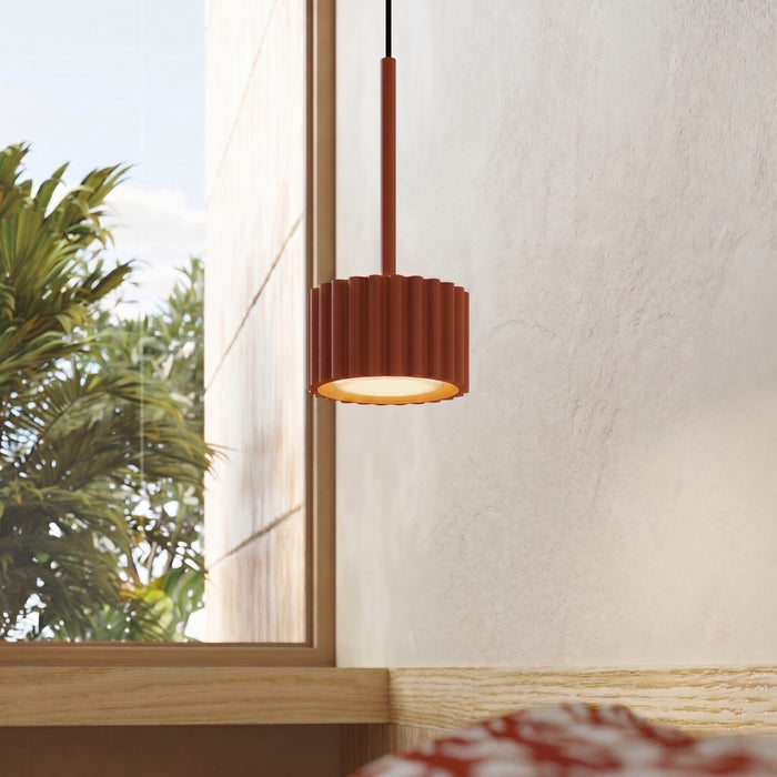 SOLLUX SL.2680 Lámpara colgante AURA 1 ocre rojo Gx53