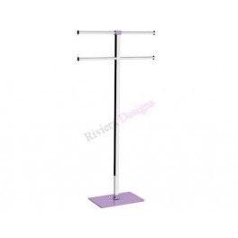 GEDY RA317900000 Rainbow Steel Purple Free-Standing Towel Rack