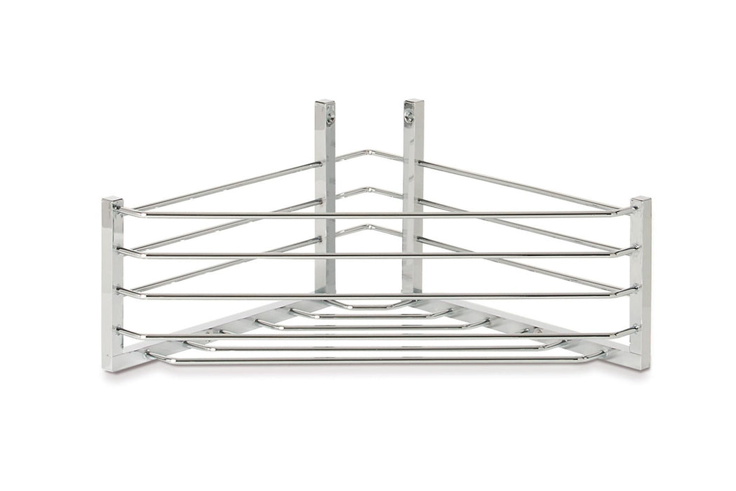 BELTRAN 4010 DELUXE Corner Chrome Soap Dish Screw Mount