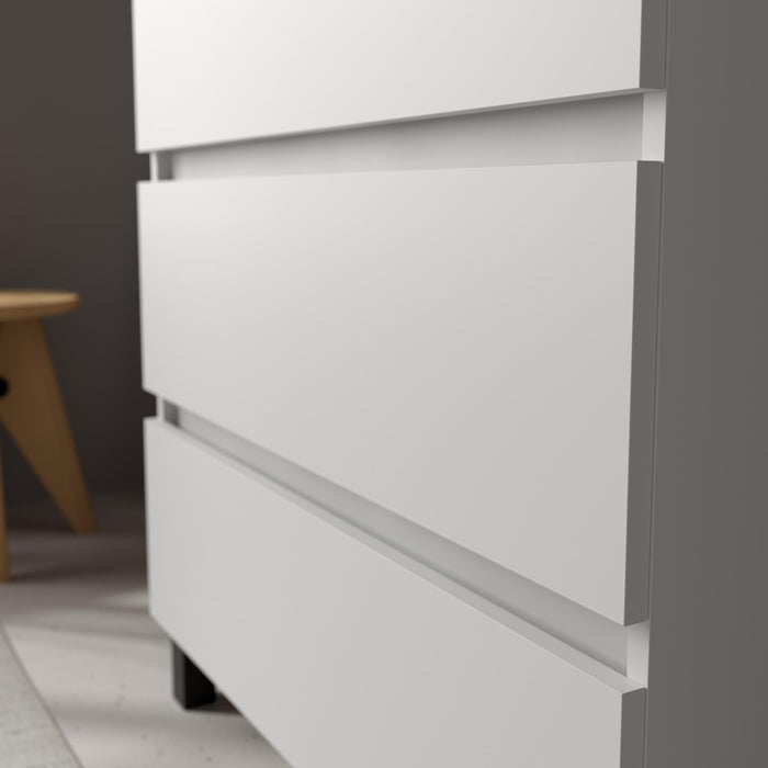 SALGAR 117496 BEQUIA PLUS Mueble de Baño 1 poza Porcelana 110cm Blanco Mate