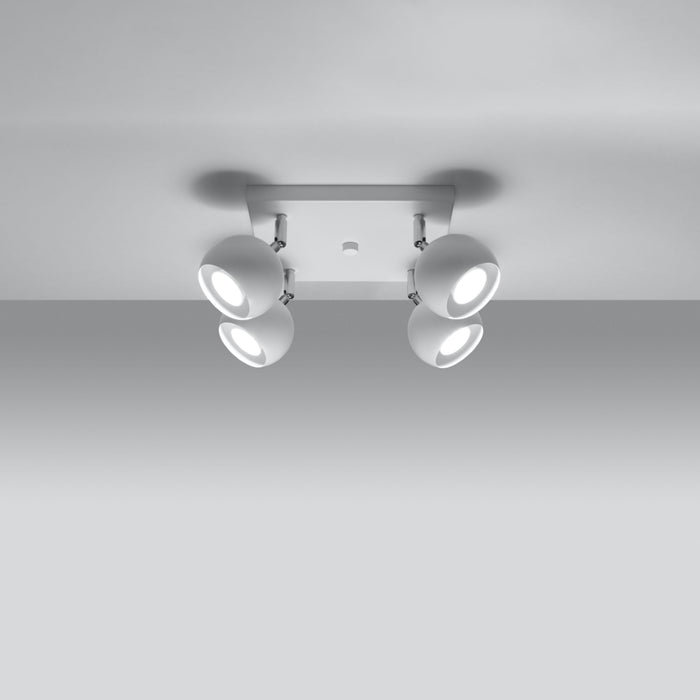 SOLLUX SL.0440 Lámpara de Techo OCULARE 4 Blanco