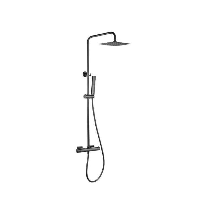 IMEX BTT064/BGM TOSCANA-AREZZO Termostatico Conjunto Ducha Black Gun Metal
