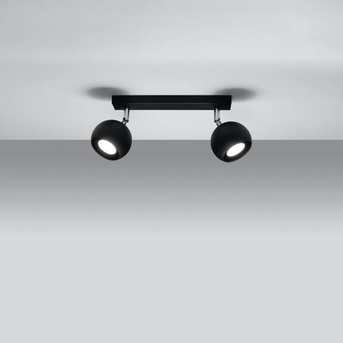 SOLLUX SL.0444 Lámpara de Techo OCULARE 2 Negro
