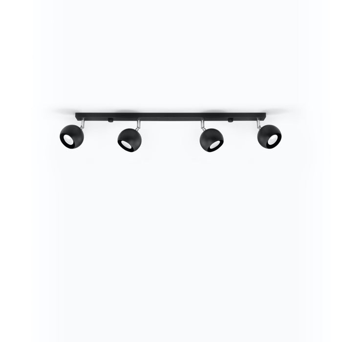 SOLLUX SL.0447 Lámpara de Techo OCULARE 4L Negro