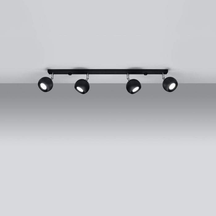 SOLLUX SL.0447 Lámpara de Techo OCULARE 4L Negro