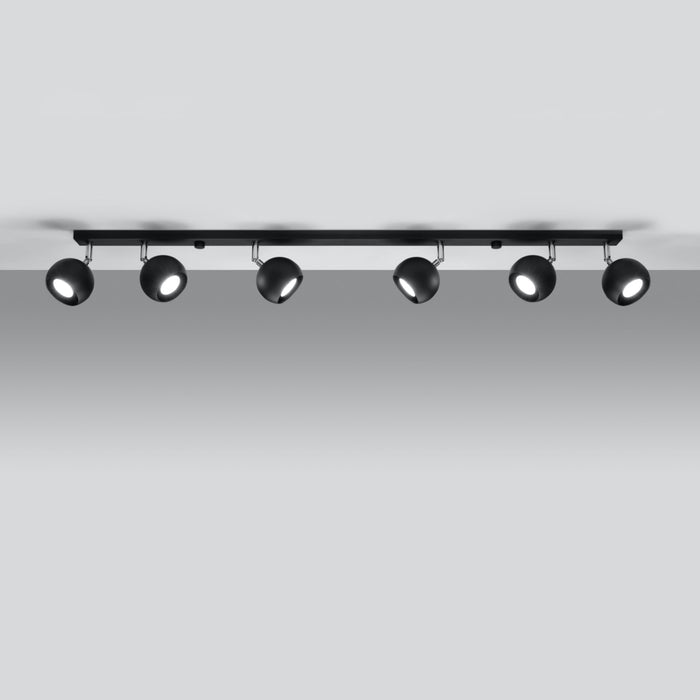 SOLLUX SL.0448 Lámpara de Techo OCULARE 6L Negro