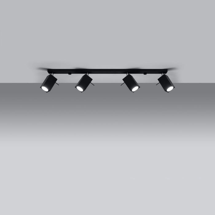 SOLLUX SL.0459 Lámpara de Techo MERIDA 4L Negro