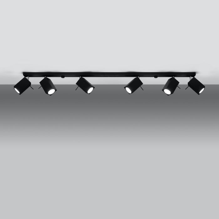 SOLLUX SL.0460 Lámpara de Techo MERIDA 6L Negro